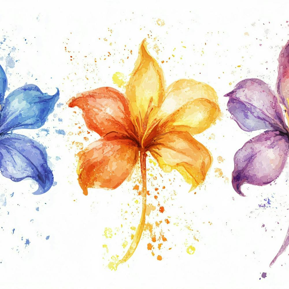 Fleurs à l'Aquarelle 5