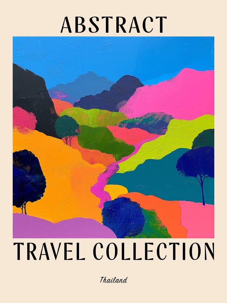 Abstract Travel Collection Poster Thailand 4
