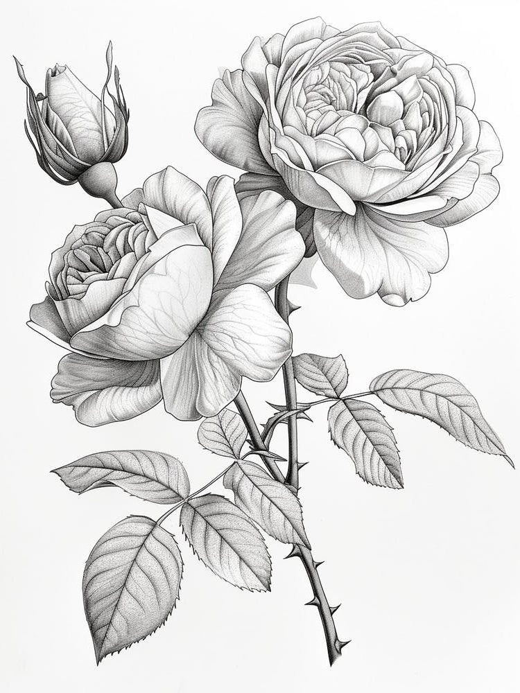 Roses Sketch 16