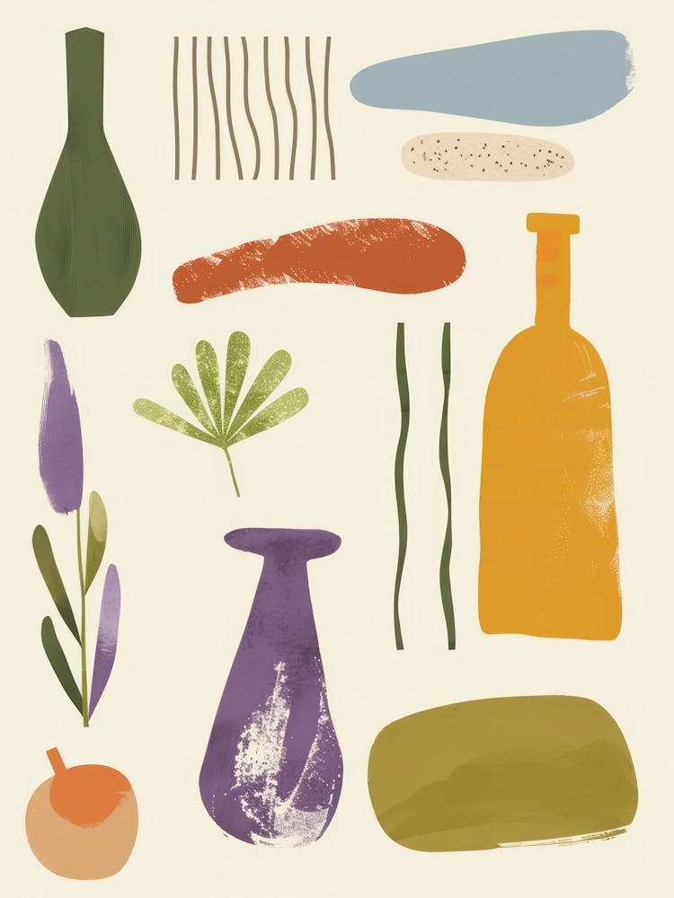 Abstract Objects Flat Illustration 9