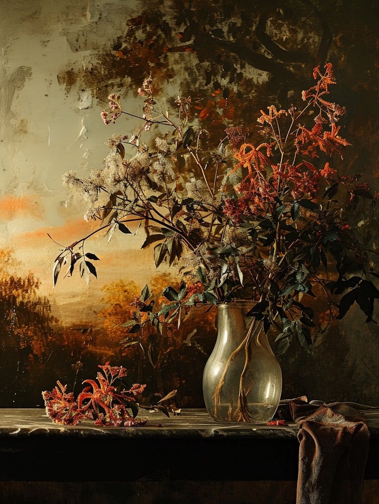 Baroque Floral Still Life Kangaroo Paw 2