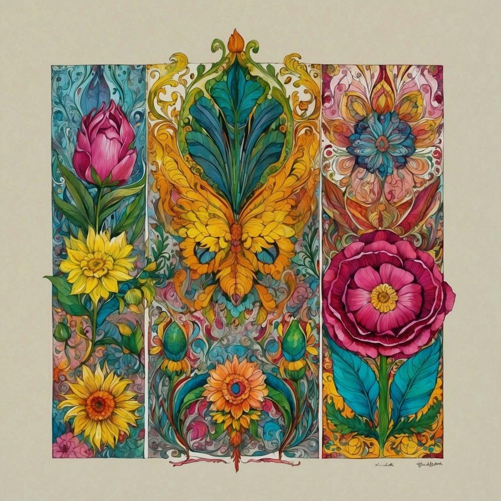 Flowers & Butterflies