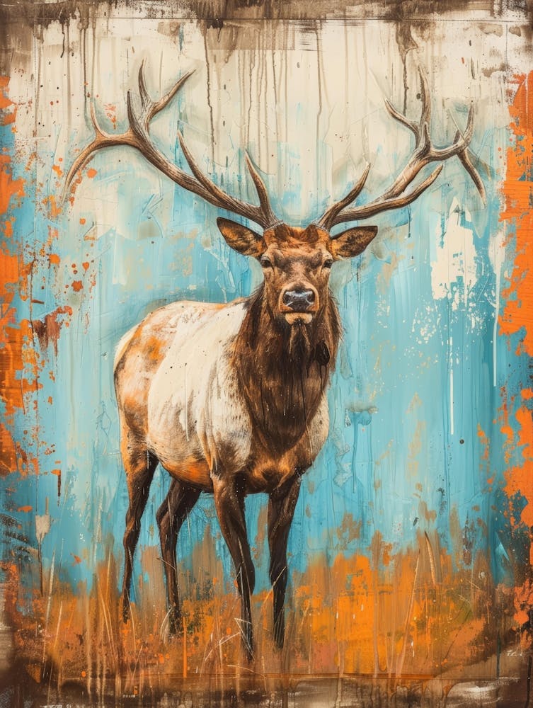 Elk Canvas Print 4