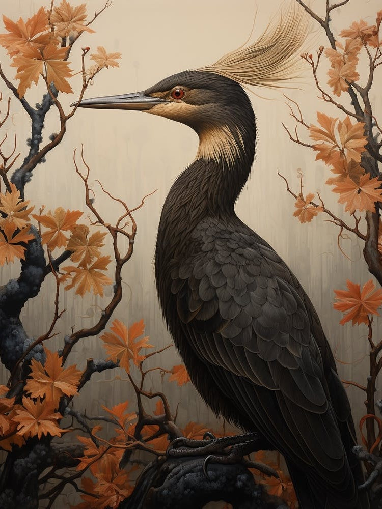 Dark And Moody Botanical Cormorant 4