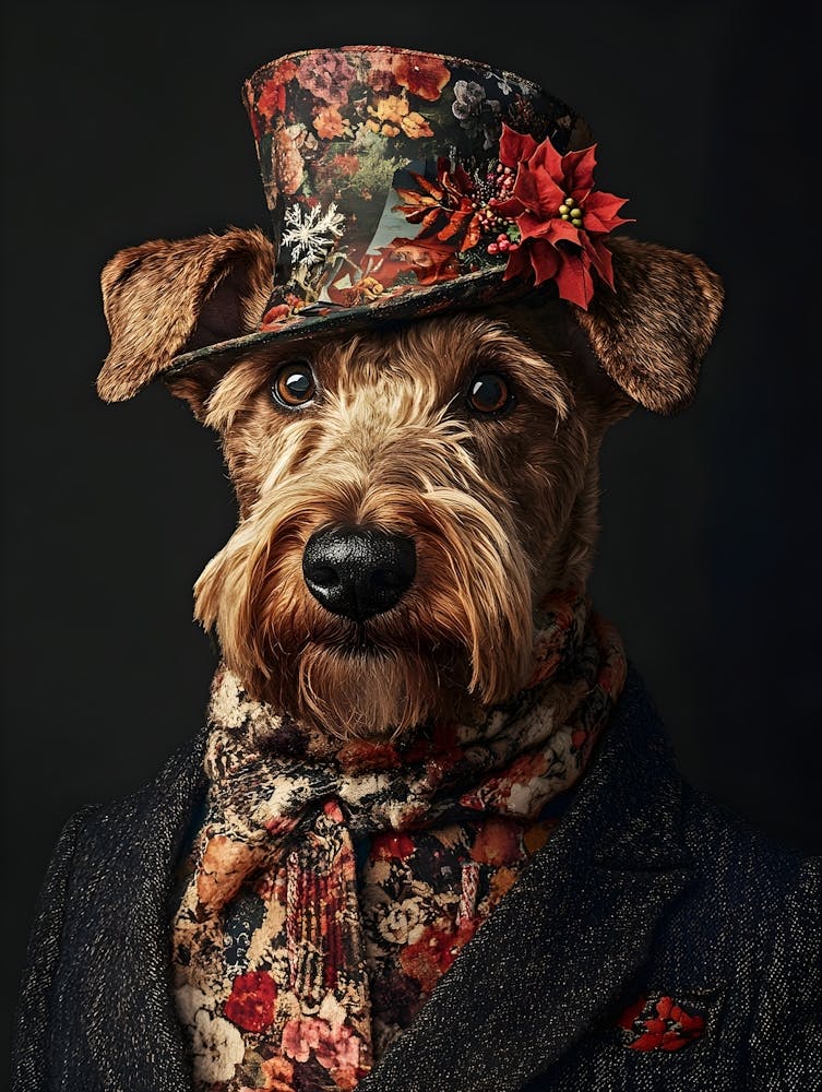 Christmas Airedale 2