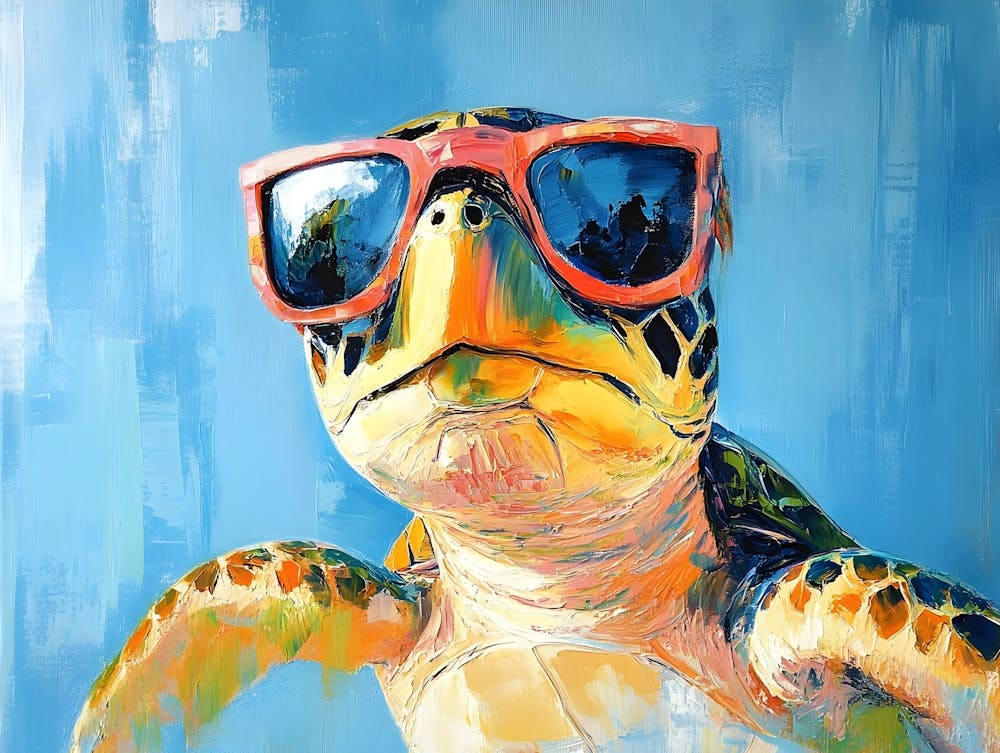 Sea Turtle In Sunglasses 3