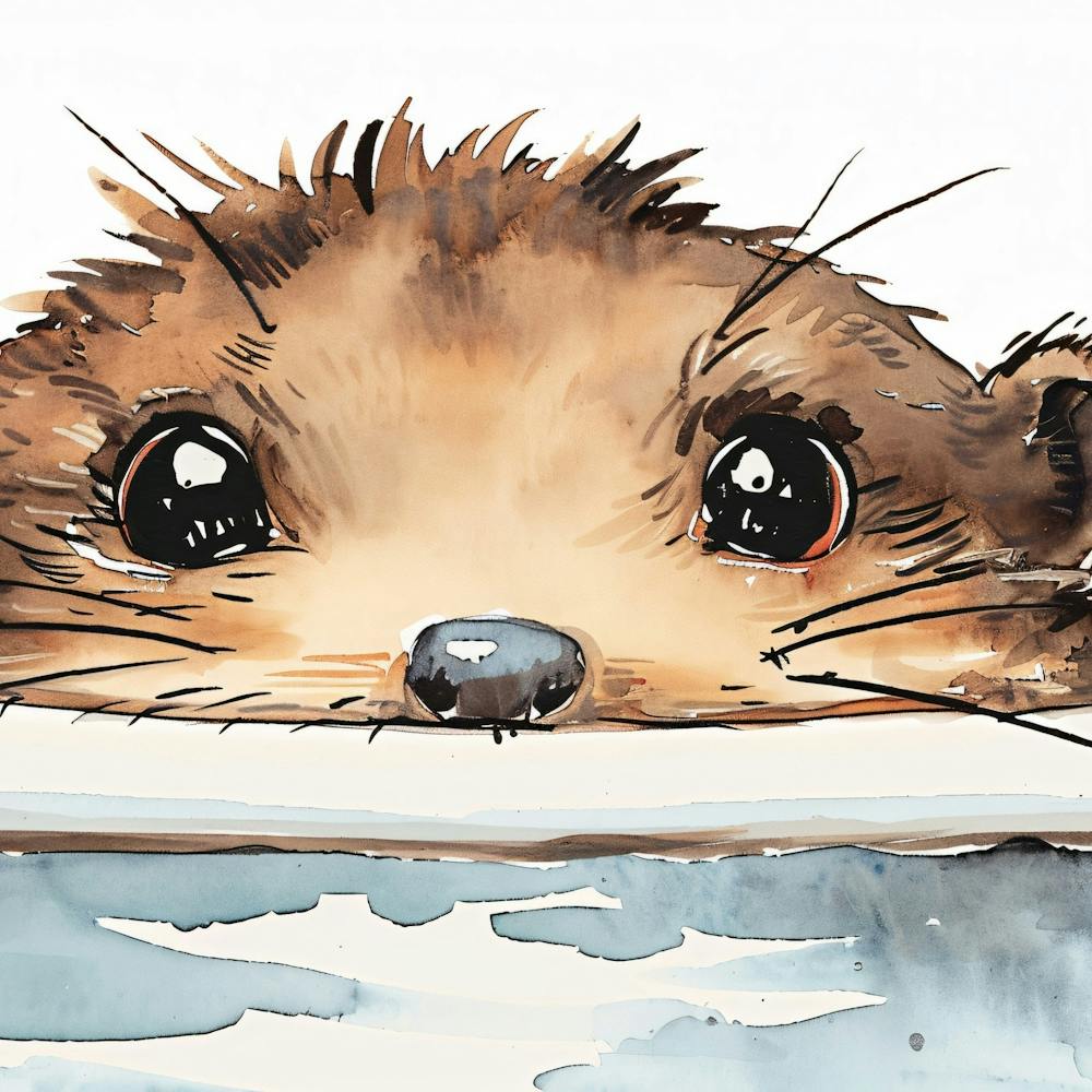 Otter In The Tub