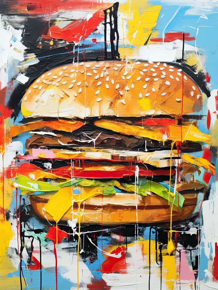 Burger 3 - Style Basquiat