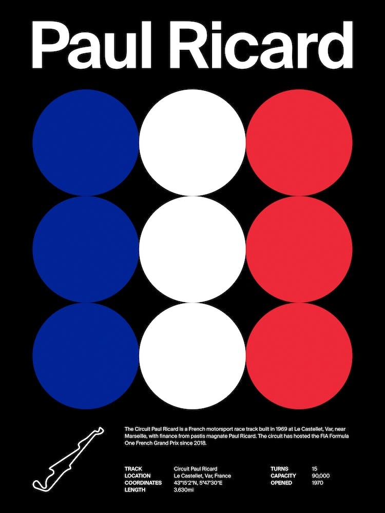 Mid Century Dark Paul Ricard F1