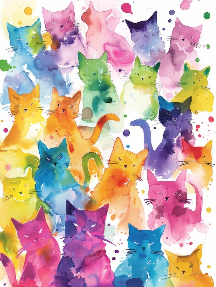 Colorful Cats 1
