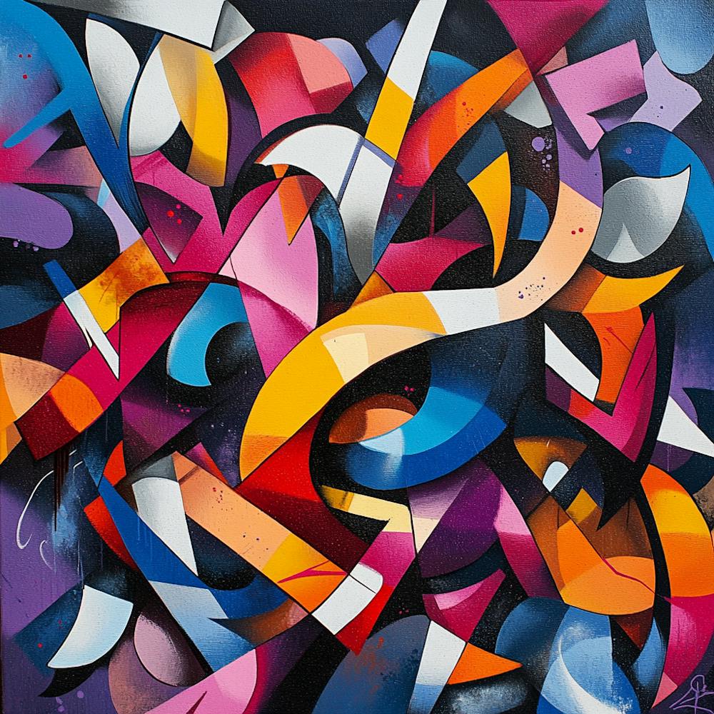 Abstract Graffiti Painting