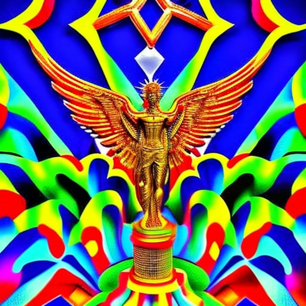Golden Rainbow Garuda
