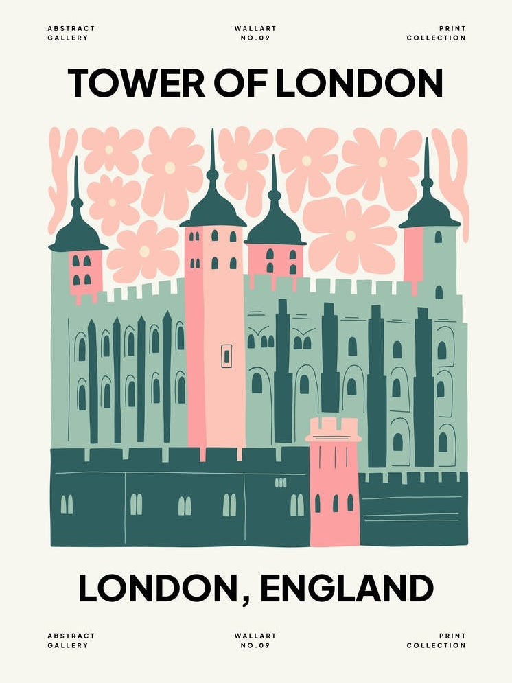 Tower Of London England Travel Matisse Style 1