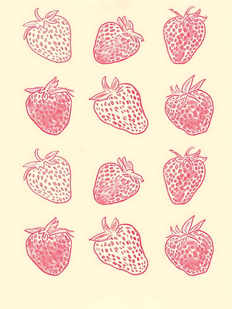 Strawberry Print