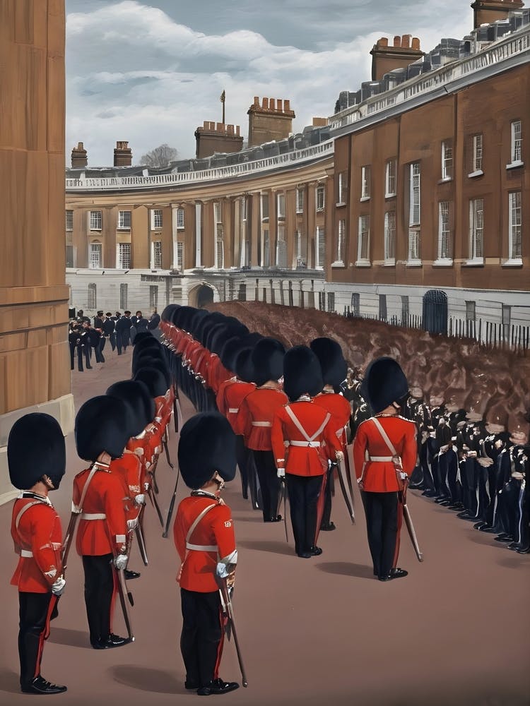 The Changing Of The Guards In London In 1965 wall art print poster