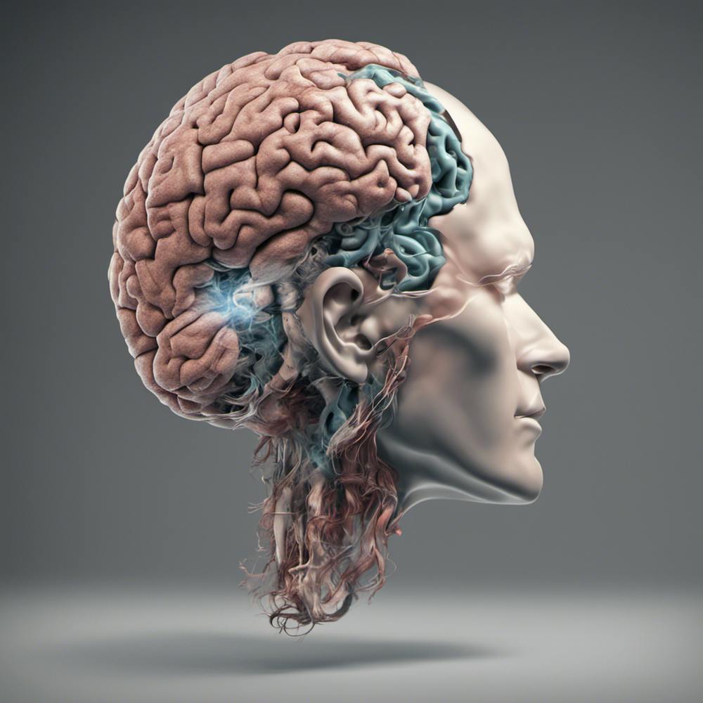 Human Head With Brain