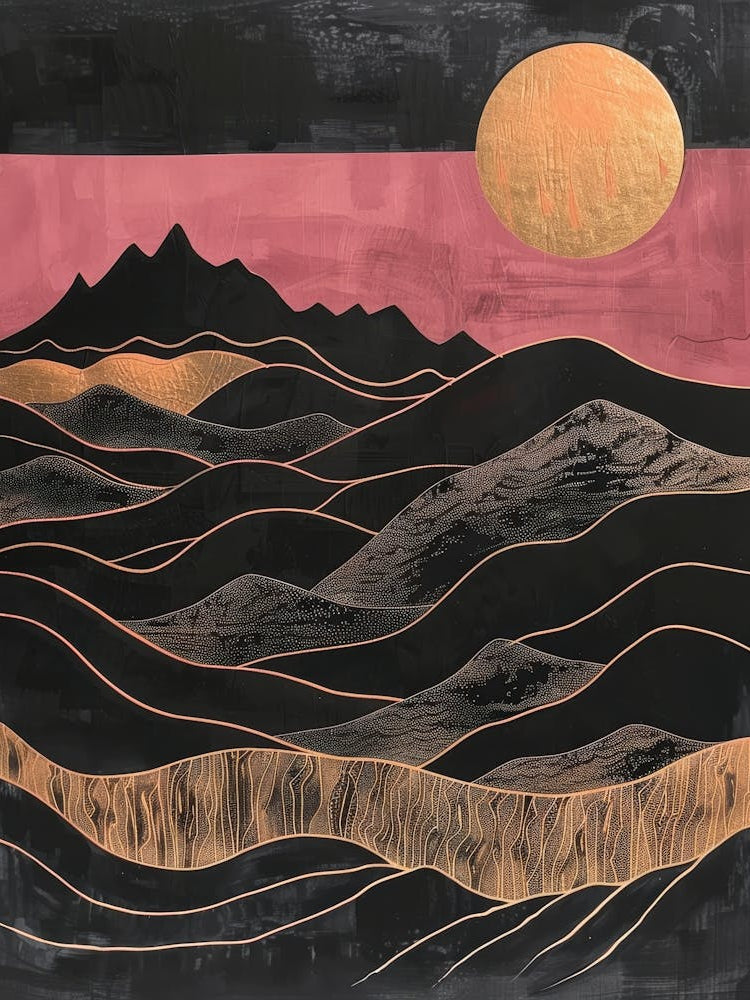 Sunset Over The Mountains 3