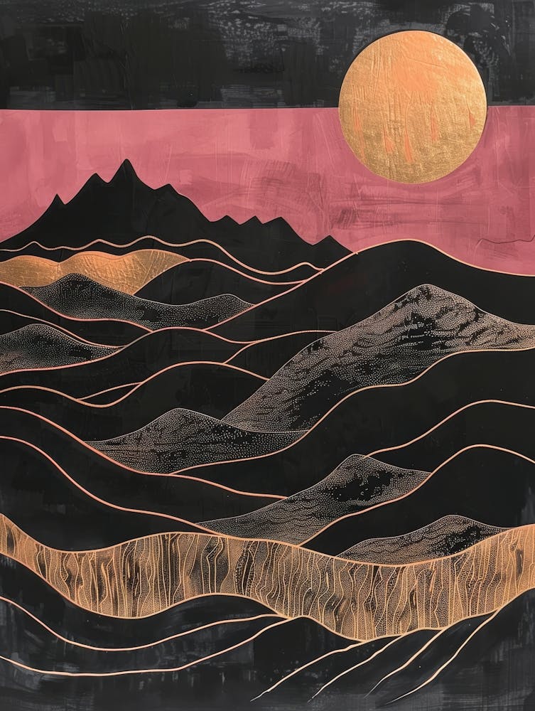 Sunset Over The Mountains 3