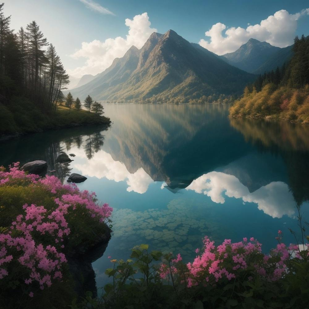 Lake In The Mountains