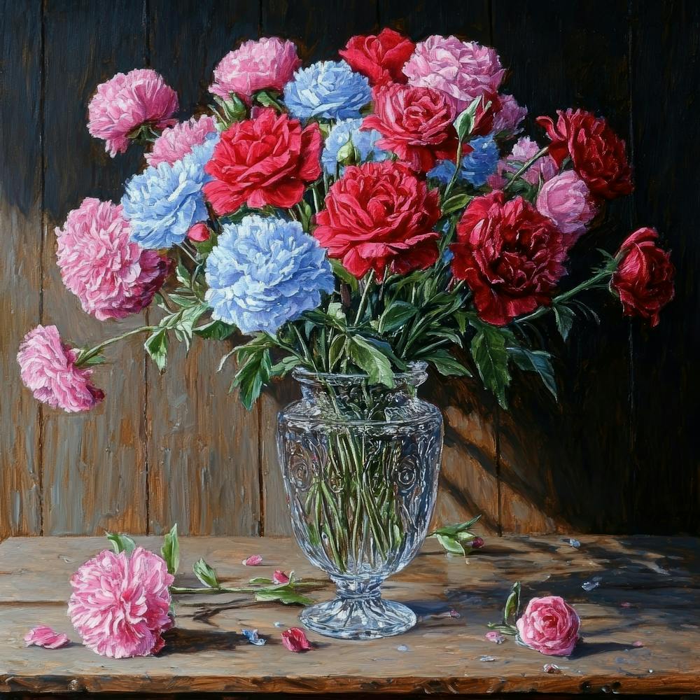 Carnations In A Vase 6