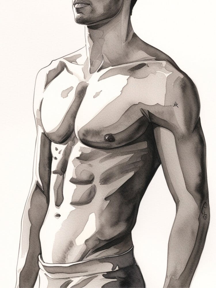 Man With No Shirt