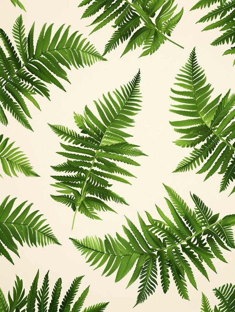 Pattern Poster Asparagus Fern 3
