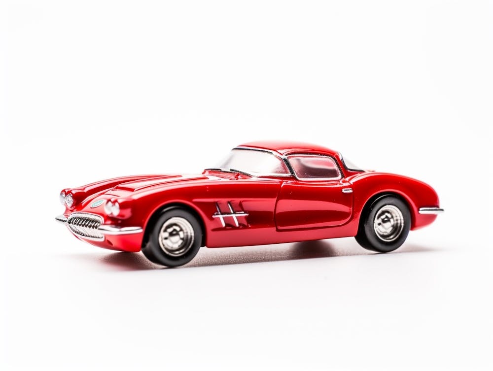 Toy Car 55 Corvette Red