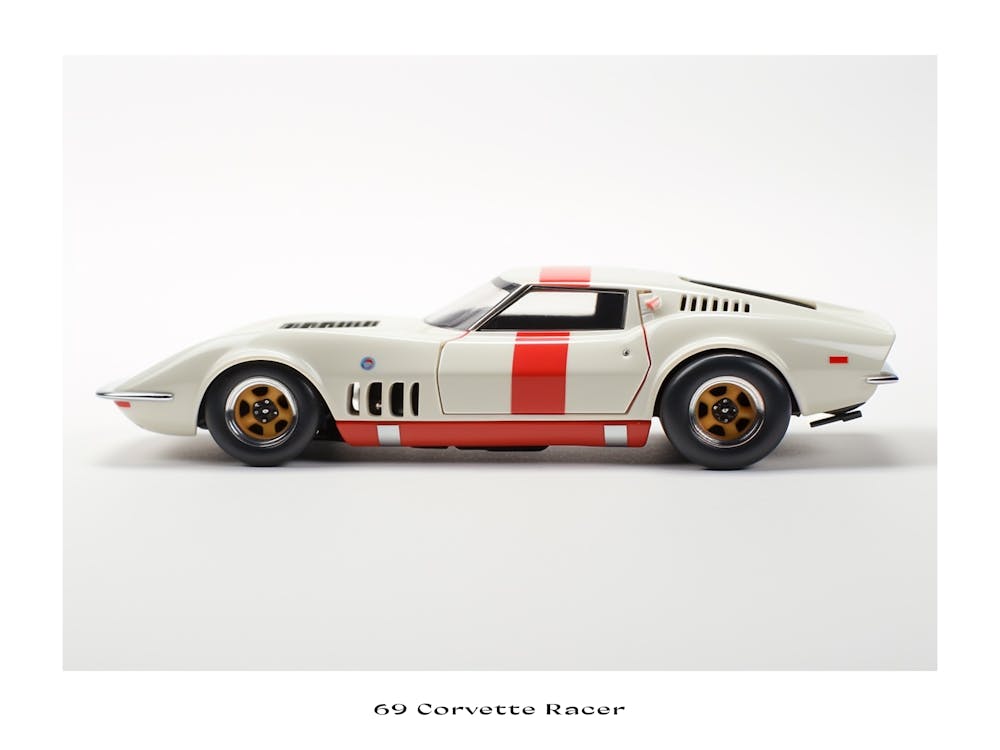 Toy Car 69 Corvette Racer Poster
