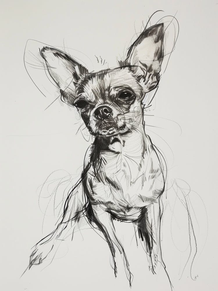 Chihuahua Dog Kohle-Linie 2