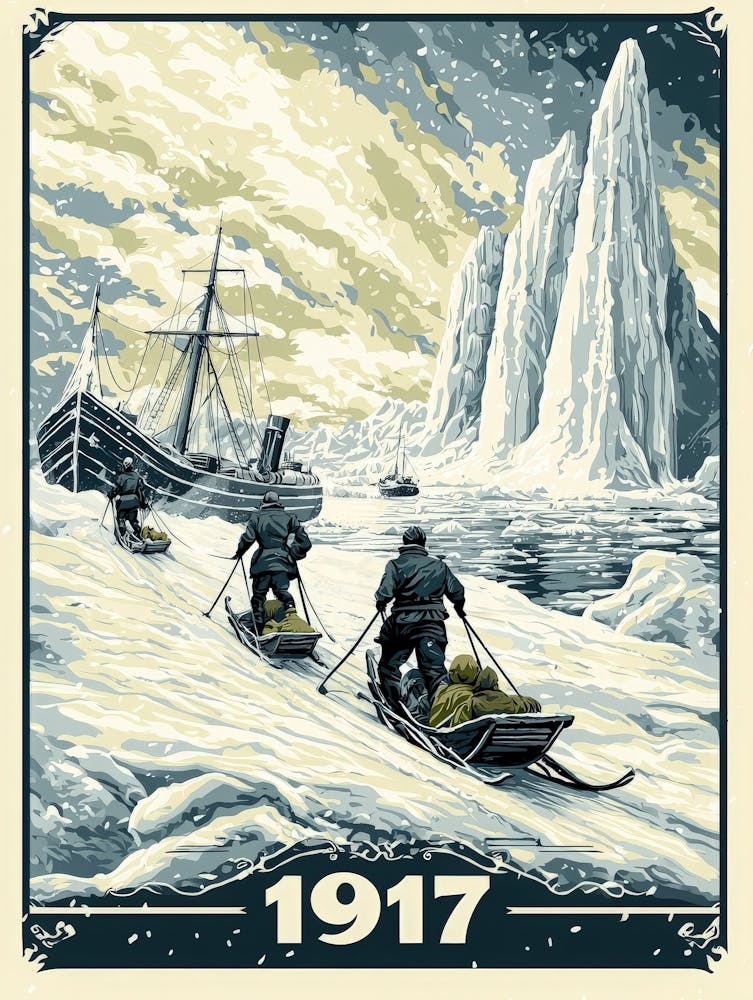 Aihrgdesign A Vintage Adventure Poster Of A Dramatic Polar Re 6ef11cd0 Bb78 4941 B034 A54d0cad31ec 3