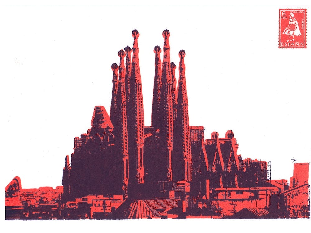 Barcelona Screen Print Orange