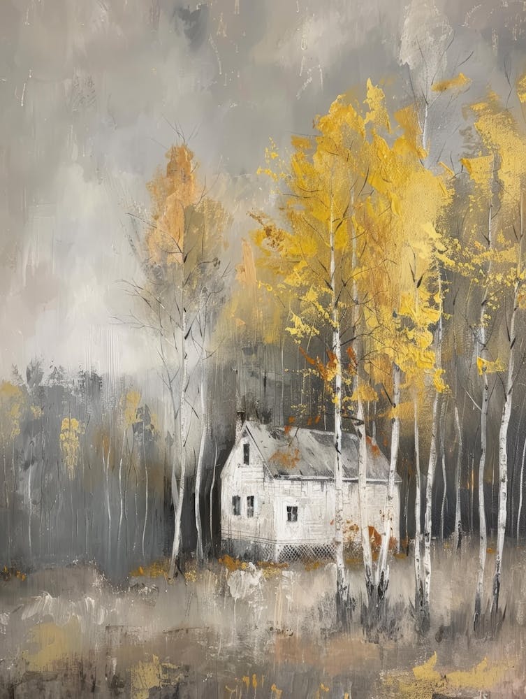 Autumn House Canvas Print
