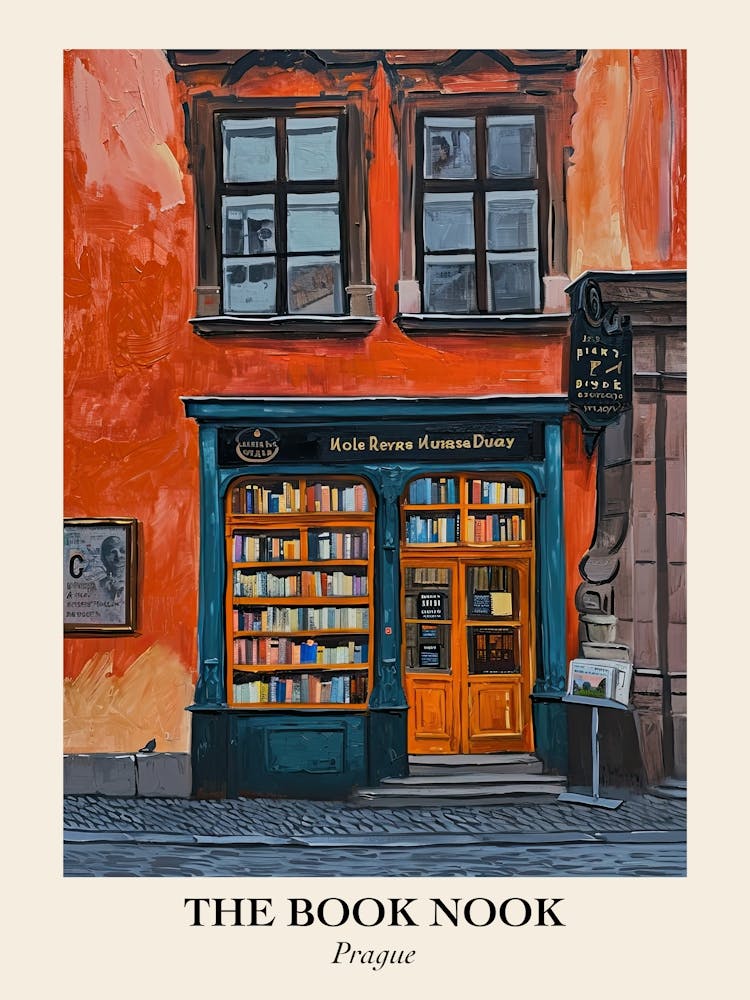 Prague Book Nook Bookshop 4 Poster