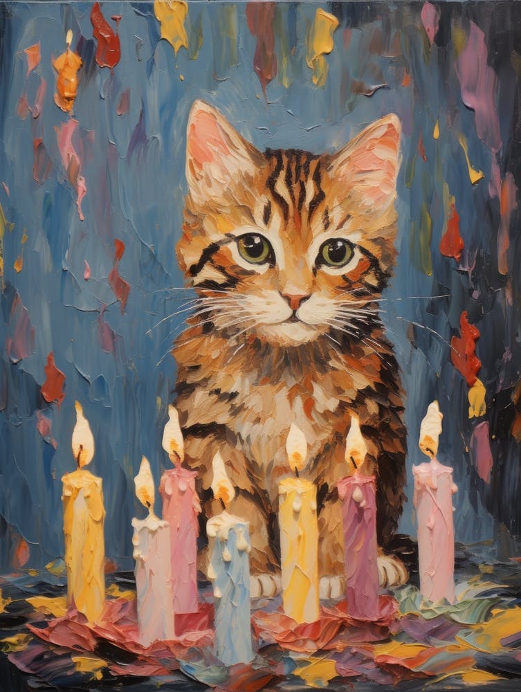 Cat and Candles
