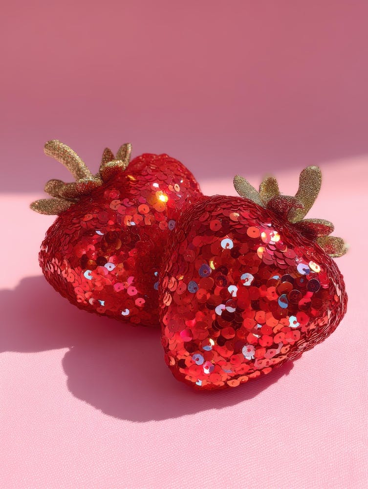 Red Sequin Strawberries