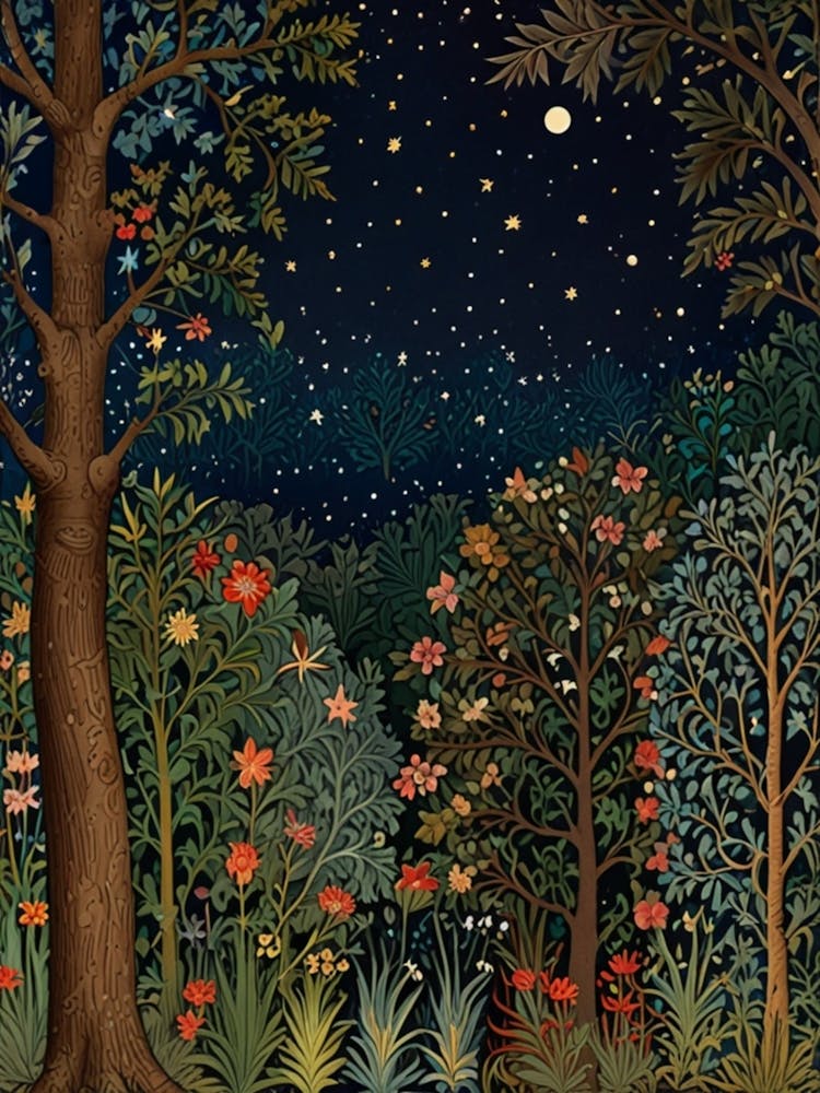 William Morris Night In The Forest 43