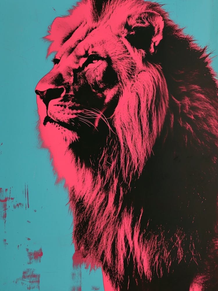 Polaroid Inspired Lion 2