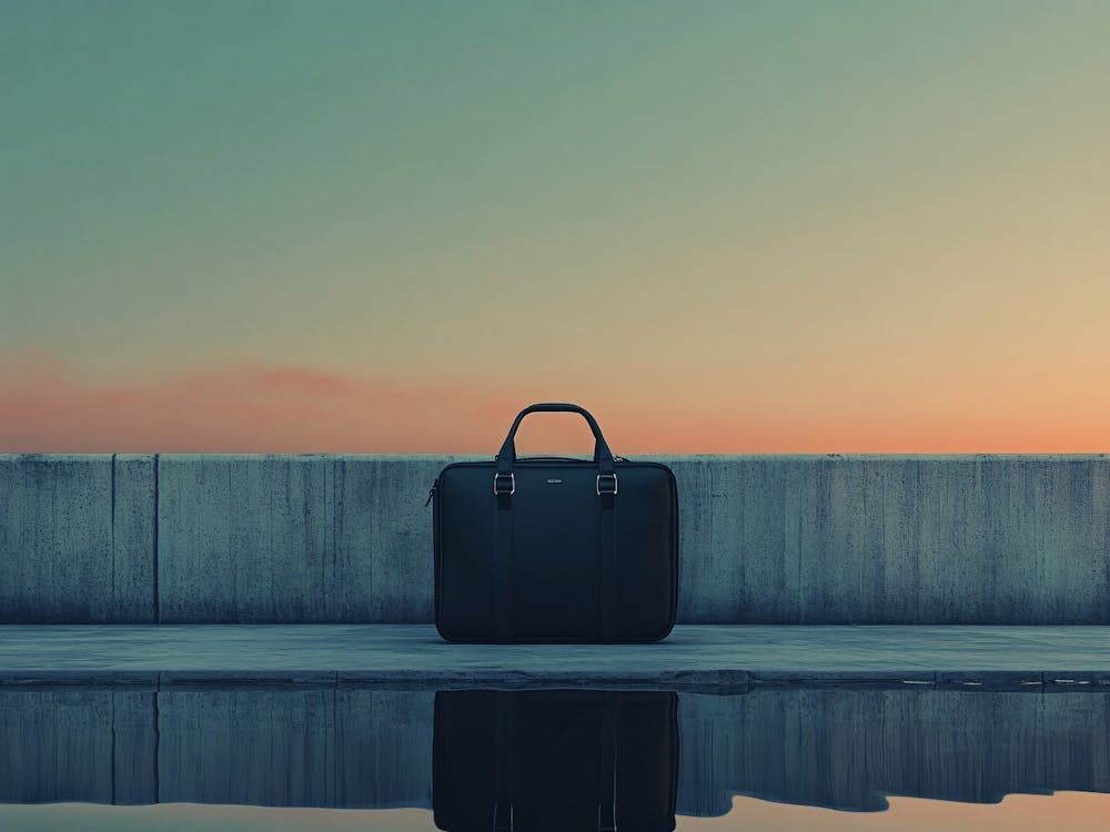 Portrait Of A Bag At Sunset