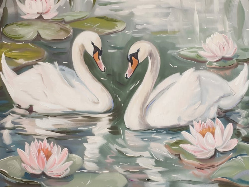 Swans In Water