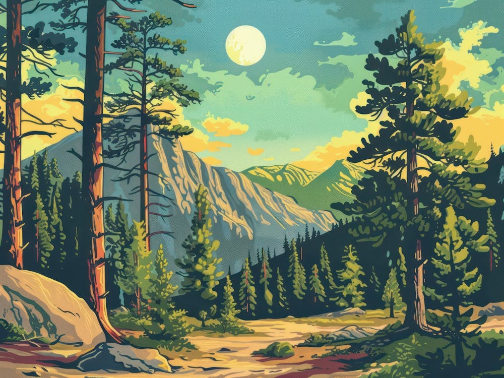 Vintage Retro Woods 1