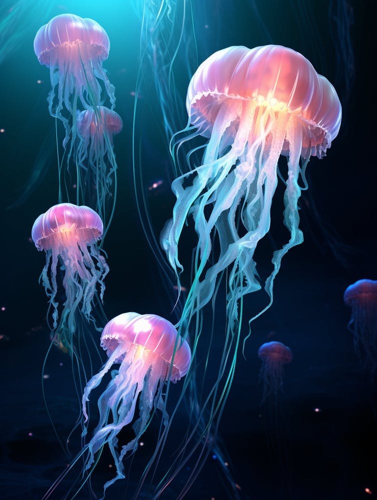Moon Jellyfish Neon 1