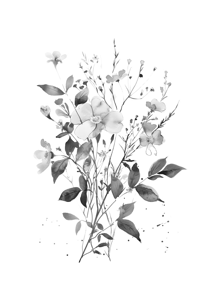 Black And White Flowers 75