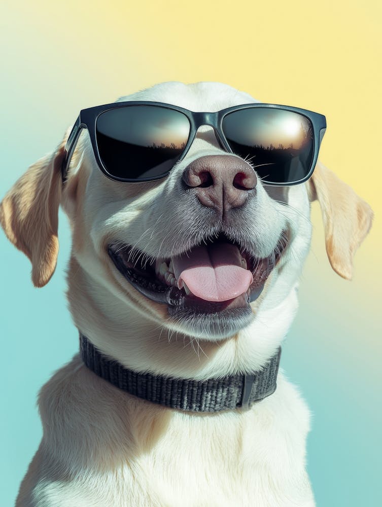 Dog In Sunglasses. Generated AI. 3