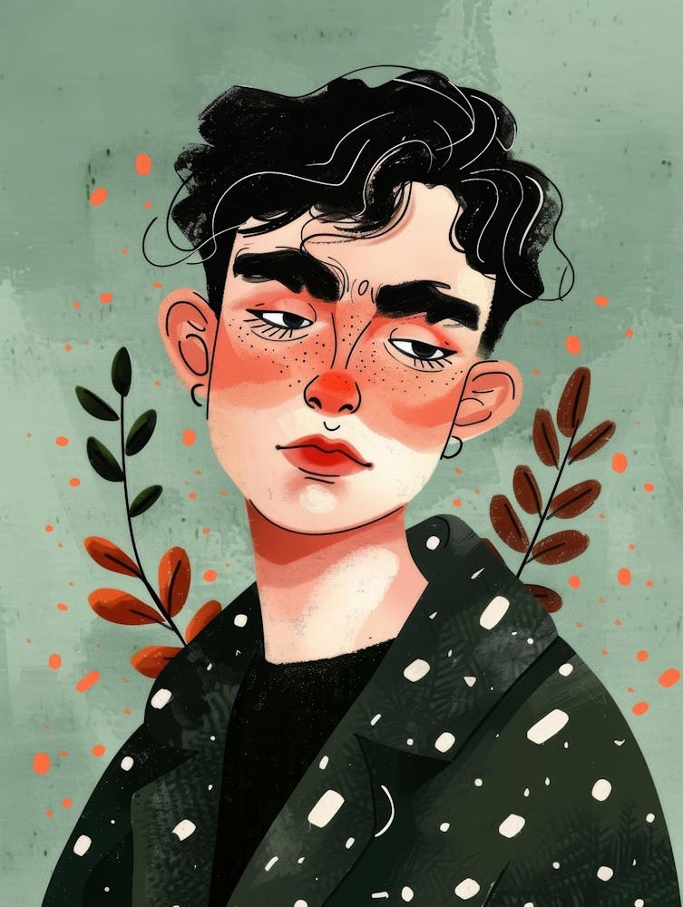 Illustration Of A Young Man