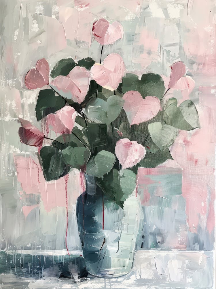A World Of Flowers Bleeding Heart 3 Painting