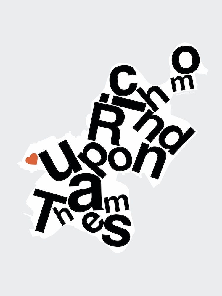 Richmond Upon Thames Type Map