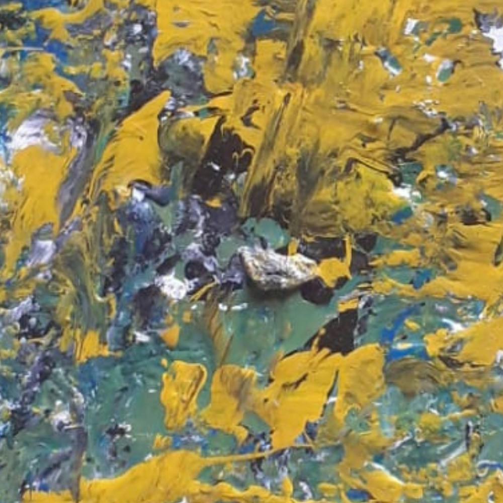 Yellow And Blue Abstract Painting