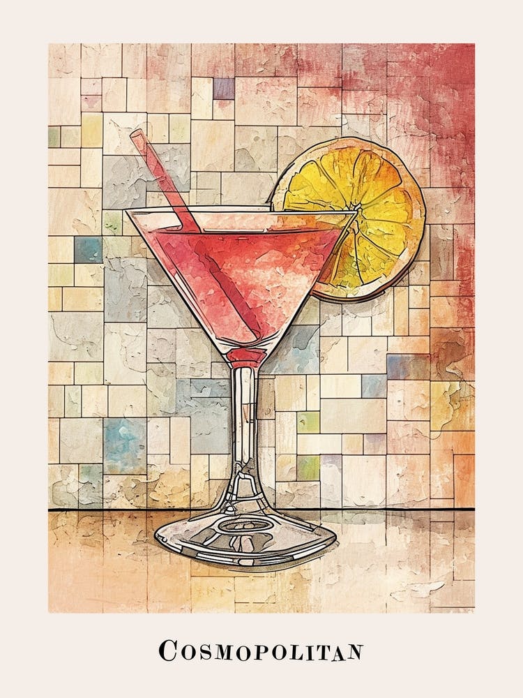 Cosmopolitan Tile Poster