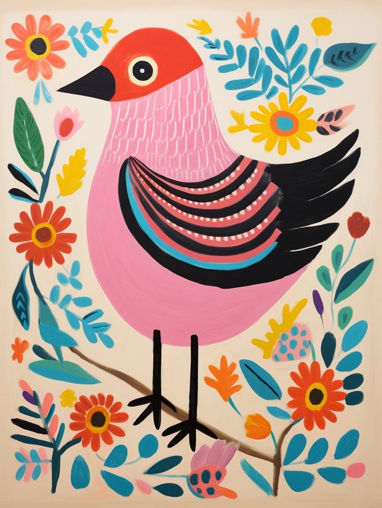 Pink Scandi Cowbird 3