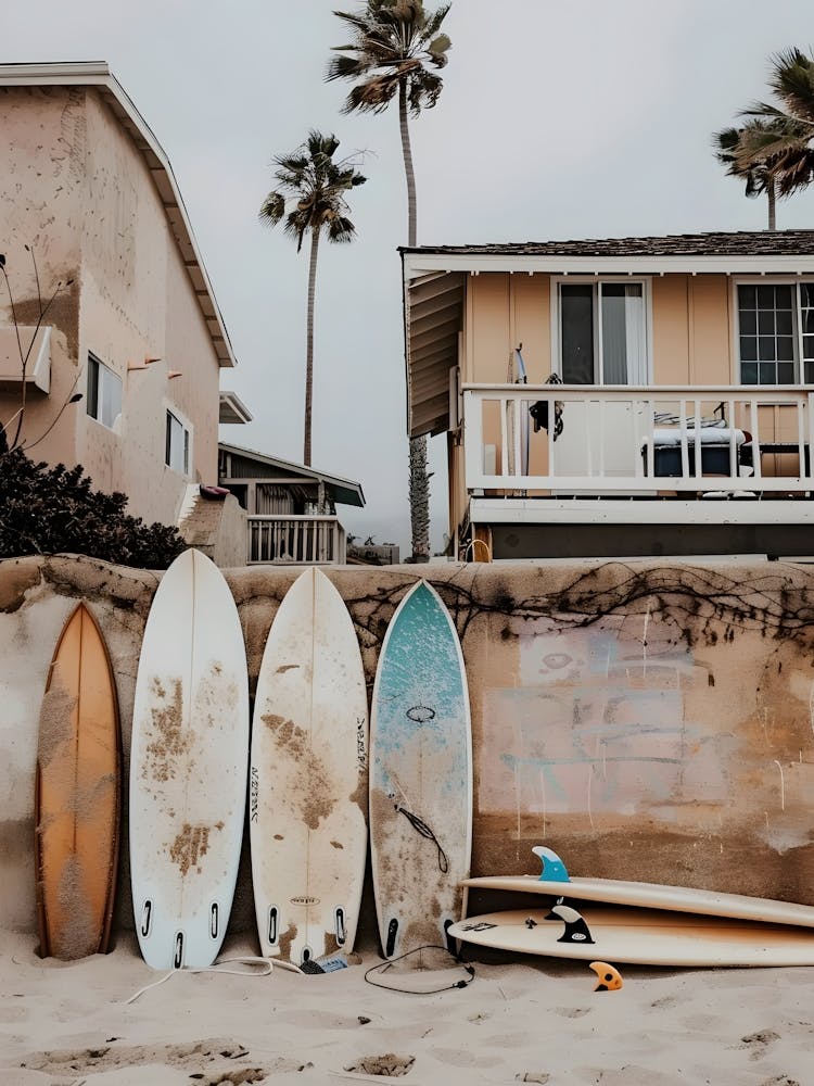 Surfboards On The Beach 3